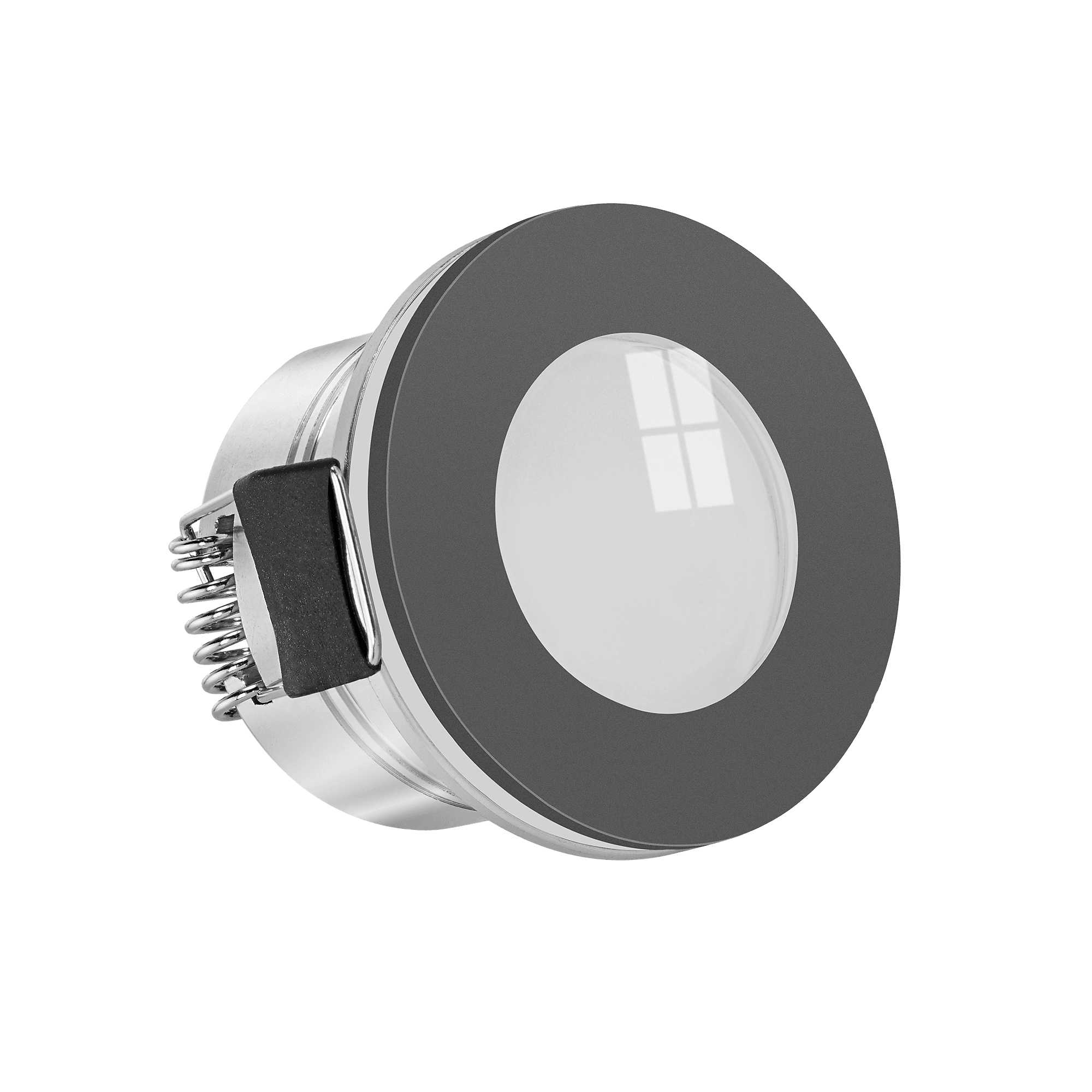 Smart & IP44 Luxvenum 3,3W StarLED Sonne – usw. DALI, Mond seitlich Aluminium KNX, & anthrazit Home – leuchtet auch DC für vorne Mini-Einbaustrahler 24V