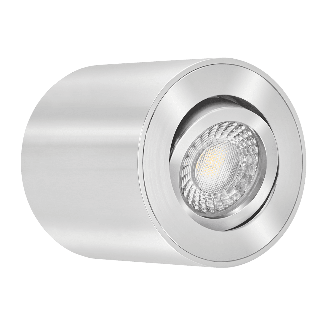 LED Aufbaustrahler Set Aufputz Leuchte 230V 7W CRI 95 dimmbar 110° 84mm GU10 MILAN-M rund Schwarz