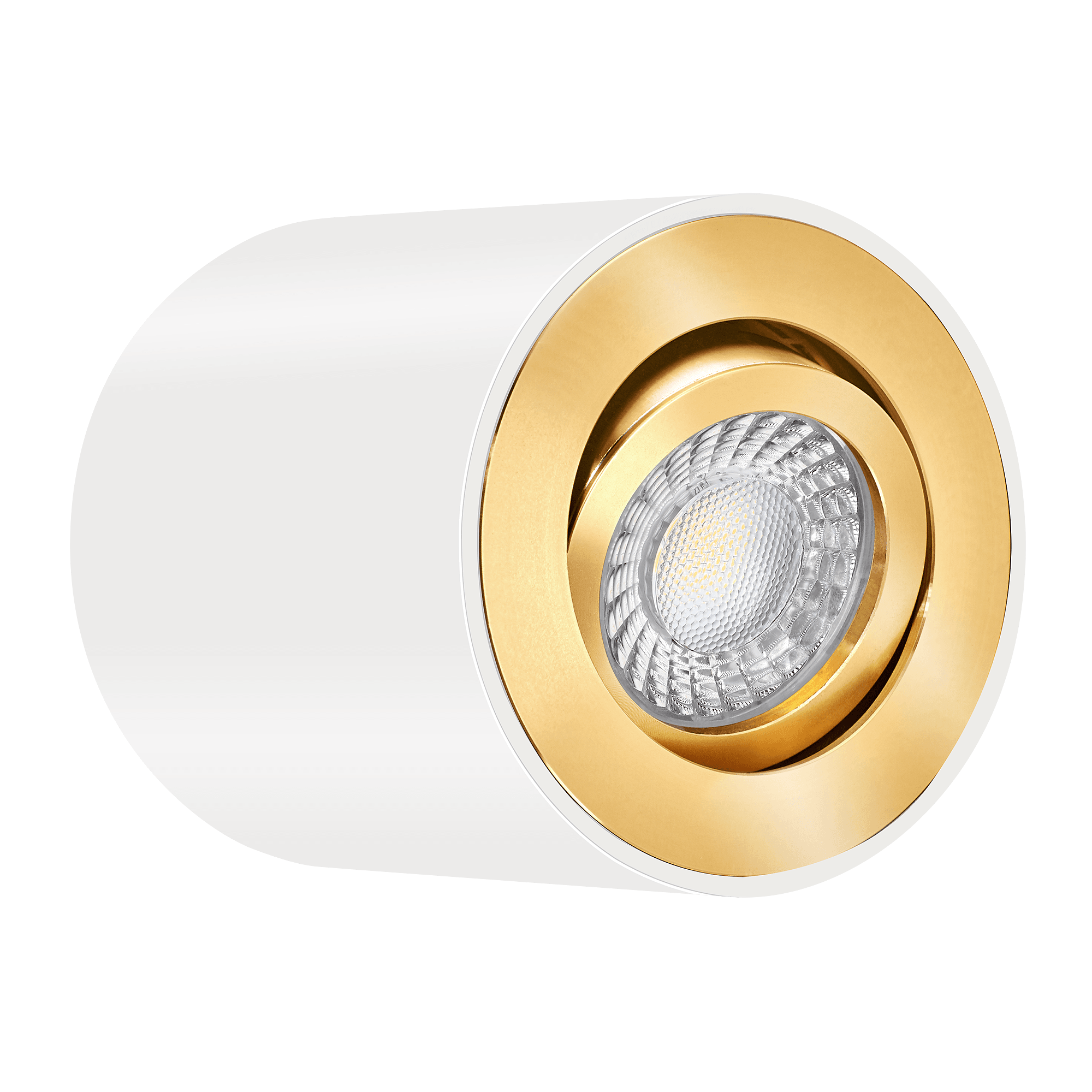 Smart Home 24V LED-Aufbauleuchte | 6W & 90 CRI | weiß | 60° | KNX, DALI, ZIGBEE, ECHO, CASAMBI, Loxone, 1-10V, HUE, usw. | Forma Tube (2700K, gold