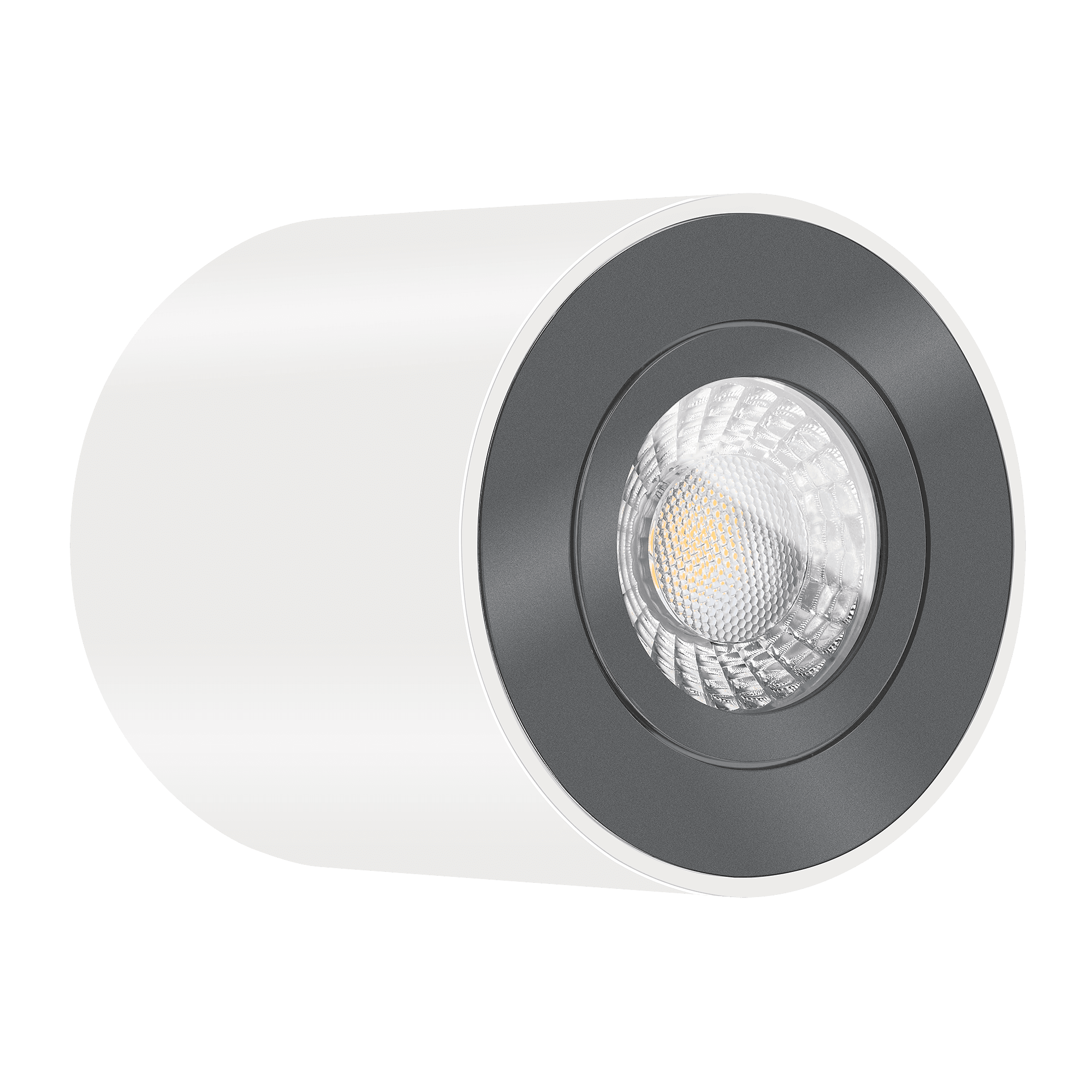 LED Aqua Bad Aufbaustrahler 230V IP44 dimmbar 7W statt 90W Forma Tube weiß Aluminium 60° Reflektor & 90 CRI (3000K, anthrazit)