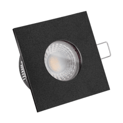 Lista Aqua Smart Home 24V Bad Einbaustrahler eckig | 35mm & IP65 | Reflektor 60° | KNX, DALI, ZIGBEE, ECHO, CASAMBI, HOMEMATIC, 1-10V, HUE - Schwarz, 2700K