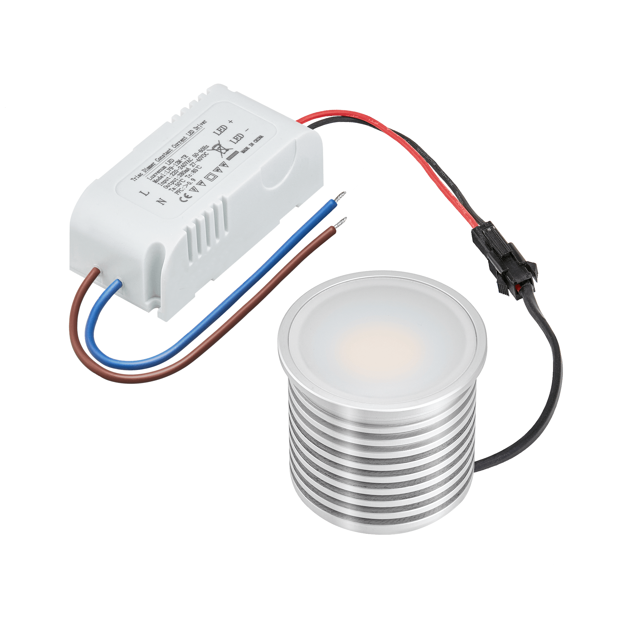 Dimmbares 12 Volt LED Modul blau 1,5 Watt 170° IP65 - Parcolux