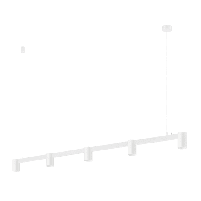 Pendelleuchte SIGNATURE 230V | 150cm & 5-flammig | 5x 7W (35W) | dimmbar & 93 CRI | matt weiß