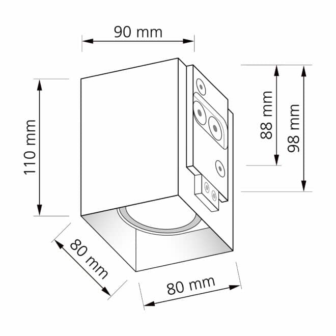 Wandleuchte SIGNATURE OUT | 230V & IP65 | Up oder Down | 7W | dimmbar & 93 CRI | 60° | matt weiß eckig - Image 5