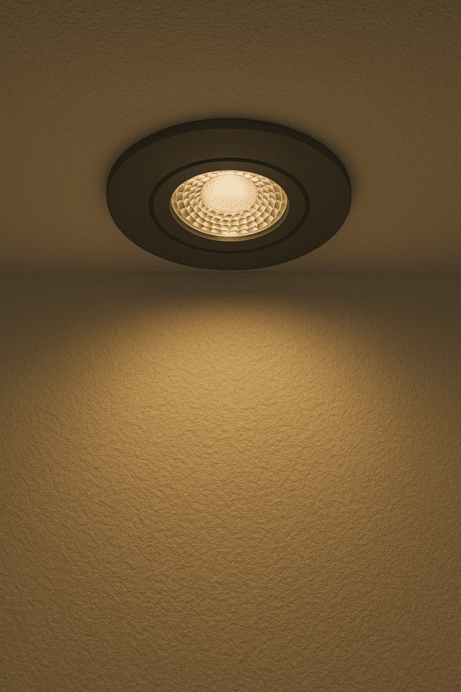 Bad LED-Einbaustrahler GU10 | IP44 & 230V | DIMMBAR | 7W statt 90W | 60° Reflektor | 93 Cri | Aluminium | anthrazit | rund – Bild 7