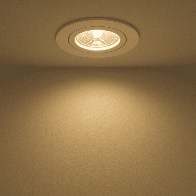Bad LED-Einbaustrahler IP44 flach 25mm 230V DIMMBAR 90 CRI 7W statt 90W Forma Aqua weißes Aluminium 60° Reflektor rund – Bild 6