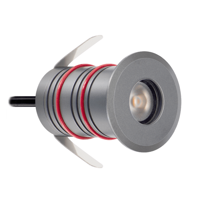 24V DC PWM Bodeneinbauleuchte Area Mini | IP67 & 2,4W | dimmbar & 90 CRI | warmweiß 3000K | Aluminium anthrazit | KNX | DALI | Loxone – Bild 2