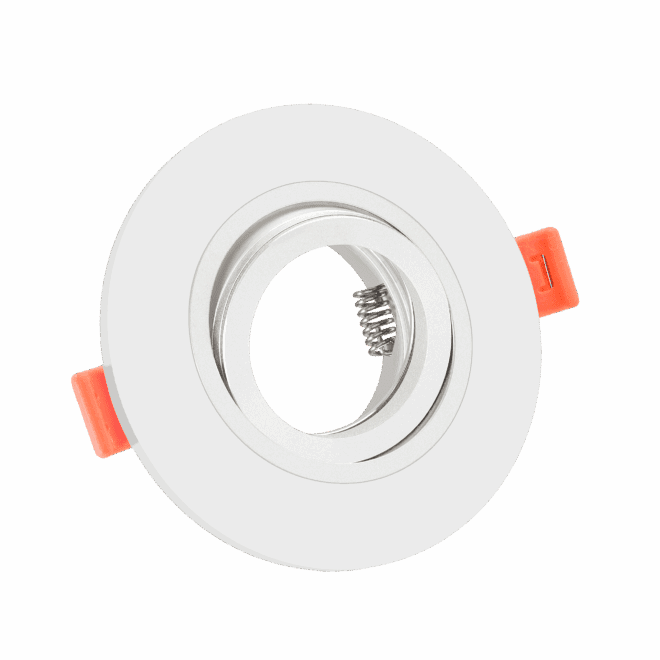 10x Einbaurahmen / 10cm weiß rund / Sonderpreis Restposten NEU! Lista Acrylico + Lista-SW