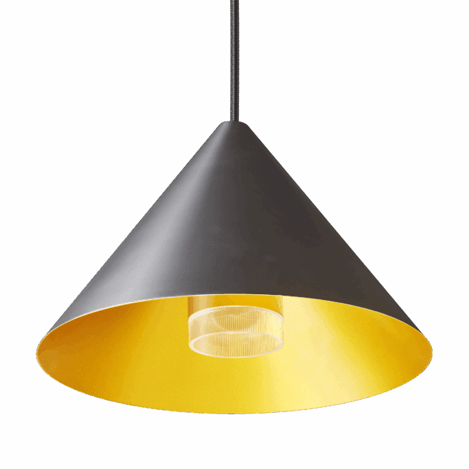 24V PWM Pendelleuchte Elégance | 6W | dimmbar & 90 CRI | matt schwarz & gold | DALI, KNX, Loxone, usw. – Bild 2