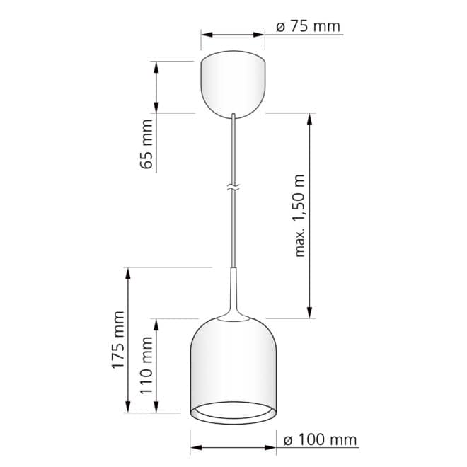 24V PWM Pendelleuchte SIMPLEX | 6W | dimmbar & 90 CRI | matt weiß | DALI, KNX, Loxone, usw. – Bild 4