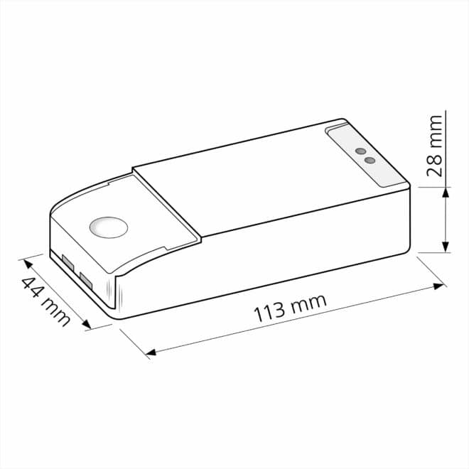 Triac Trafo AC 12V dimmbar für unsere MR16/GU5.3 Leuchten | zum Anschließen hinter einen normalen 230V Unterputzdimmer | 70W – Bild 2
