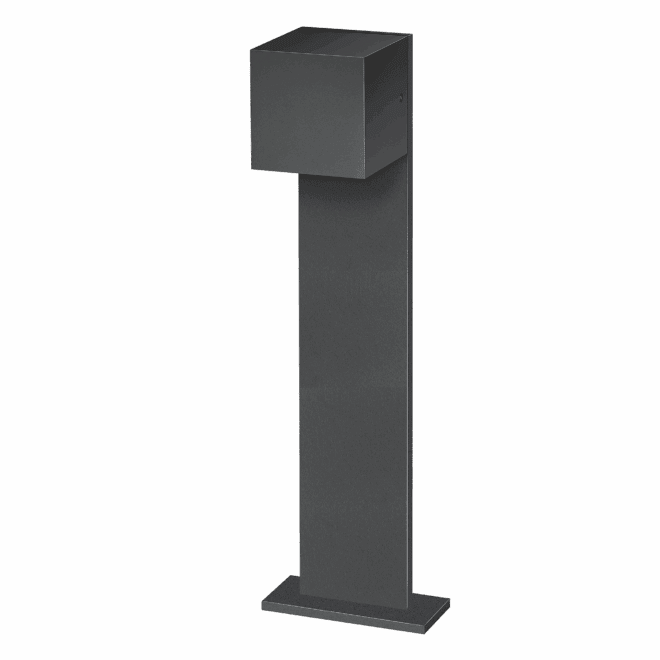 Wegleuchte CUBE 230V | 3W & DIMMBAR | einstellbare Abstrahlung | IP54 | matt schwarz