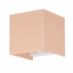 Wandleuchte CUBE | G9 & IP54 | Up & Down | einstellbare Abstrahlung | matt roségold