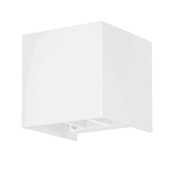 Wandleuchte CUBE | G9 & IP54 | Up & Down | einstellbare Abstrahlung | matt weiß