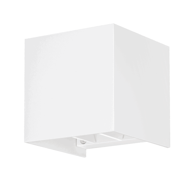Wandleuchte CUBE | G9 & IP54 | Up & Down | einstellbare Abstrahlung | matt weiß
