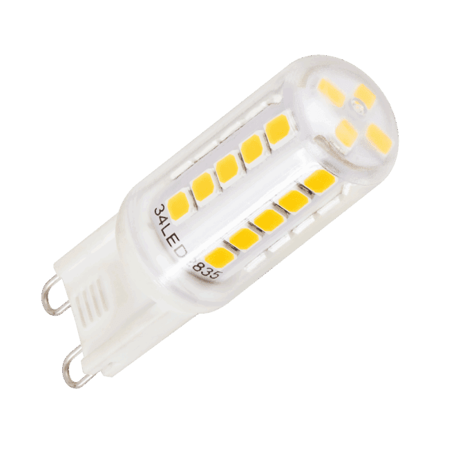 DC 24V PWM | G9 LED-Leuchtmittel | 3W statt 40W | DIMMBAR | KNX / DALI / ALEXA / HomeMatic / Loxone usw.