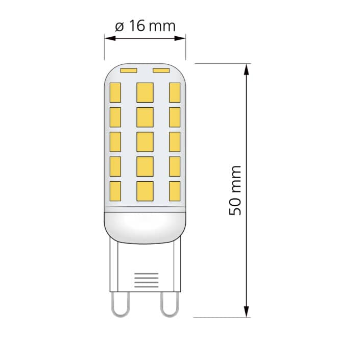 DC 24V PWM | G9 LED-Leuchtmittel | 3W statt 40W | DIMMBAR | KNX / DALI / ALEXA / HomeMatic / Loxone usw. – Bild 4
