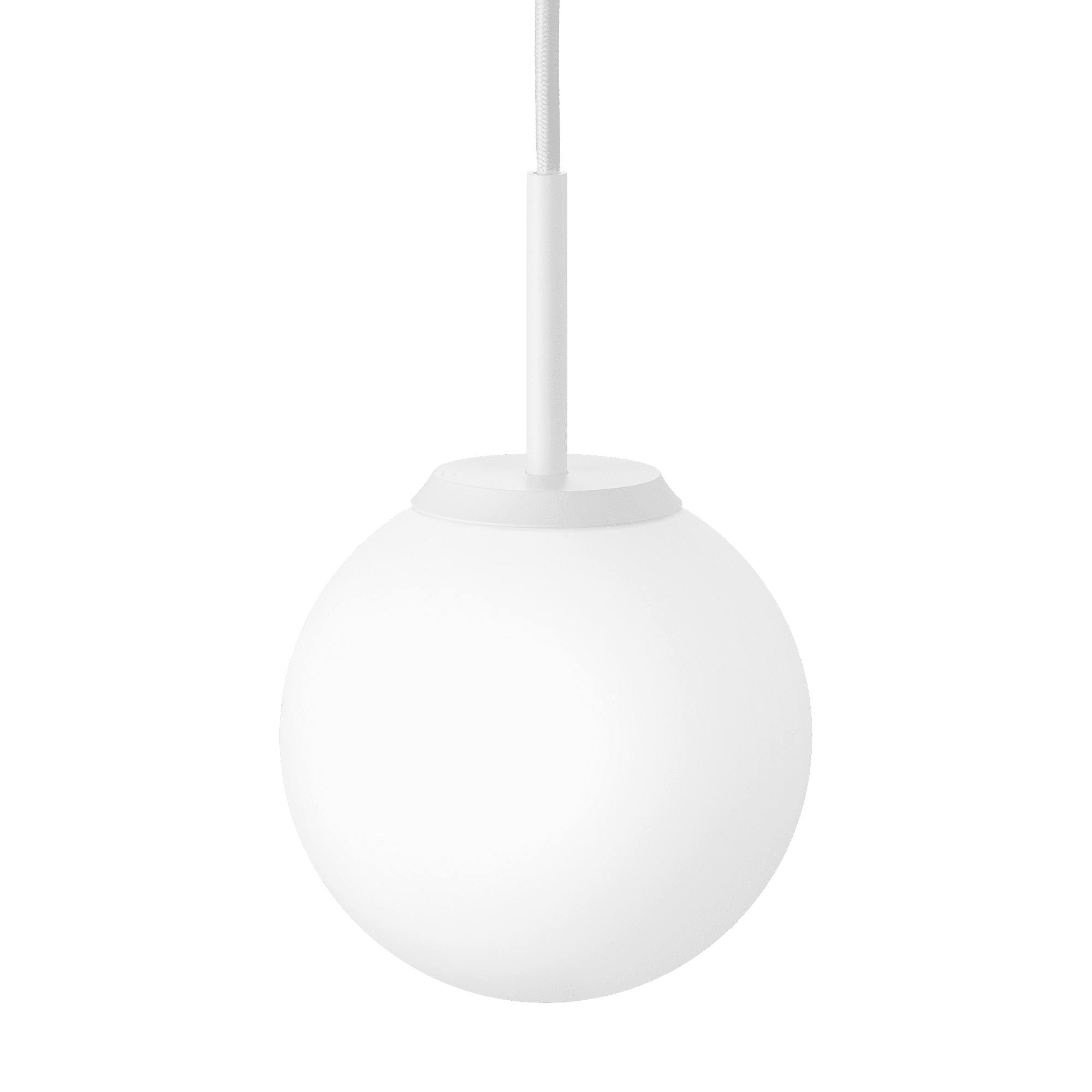 24V PWM Pendelleuchte GLOBE | 3W & DIMMBAR | opalweißes Glas & weißes Aluminium | DALI, KNX, Loxone, usw. – Bild 2