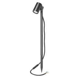 Gartenstrahler SIGNATURE OUT 230V | IP65 & 7W | dimmbar & 93 CRI | 120° Milchglas | matt schwarz | 73cm hoch mit Spieß