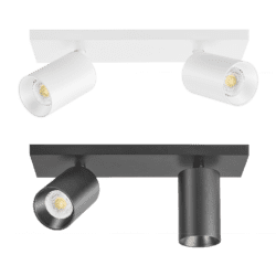 24V DC Deckenleuchte SIGNATURE | 2-flammig | 2x 6W | dimmbar & 90 CRI | 60° & matt | DALI, KNX, Loxone, PWM, usw.