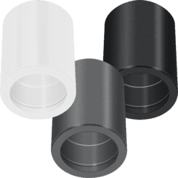5x Aluminium Aufbauleuchte / 10cm / Sonderpreis Restposten NEU!