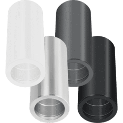 5x Aluminium Aufbauleuchte / 17cm / Sonderpreis Restposten NEU!